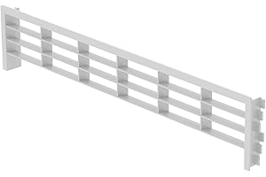 ‎SOTECH SOTECH Lüftungsgitter für Sockelleisten 396 x 83 mm weiß (Einlassmaß 384 x 75 mm) Abluftgitter passend für Blendendicke 13, 16 und 19 mm, für den Einsatz in Küche & Bad