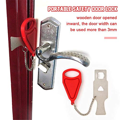 Preisvergleich Produktbild Mirabellini Lock Portable Security Türschloss Hoteltürstopper Addalock Reisesperre Lockdown Lock ersetzen Vorhängeschlösser mit Bügel