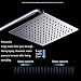 (3869-i) 8 INCH STAINLESS STEEL BATHROOM SQUARE SILVER PRESSURIZE RAINFALL