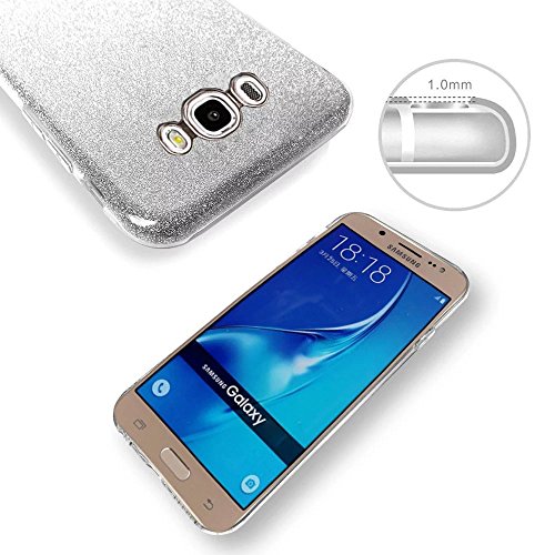Galaxy J7 2016 Bling Funda MOMDAD Silicona Case TPU Bumper Anti-Golpes Caso para Samsung Galaxy J7 2016 J710TPU Silicona Cover
