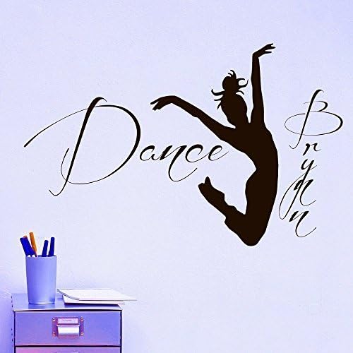 Wall Decals Ballerina Acrobatics Girl Ballet Dancer Gymnastics Sport Jump Bedroom Dance Studio Gift Kids Children Dorm Vinyl Sticker Wall Decor Murals Personalized Name Baby Nursery by kfcklpe