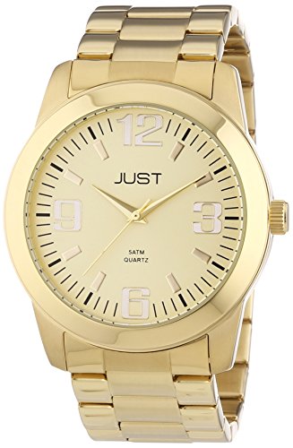 Just Watches Herren-Armbanduhr XL Analog Quarz Edelstahl 48-S11012-GD Just Watches Herren-Armbanduhr XL Analog Quarz Edelstahl 48-S11012-GD
