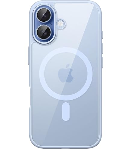 ROUMAYMAY Cover Magnetica Per IPhone 16 Pro Max - Compatibile MagSafe, Opaca Traslucida, Antigraffio, Anti-impronta, Sottile, Nero - 3