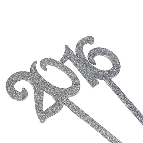 ROSENICE Holz Tabelle Karte Halter 1-10 Für Hochzeit mit Silber Glitter 1-20, 20pcs - 8