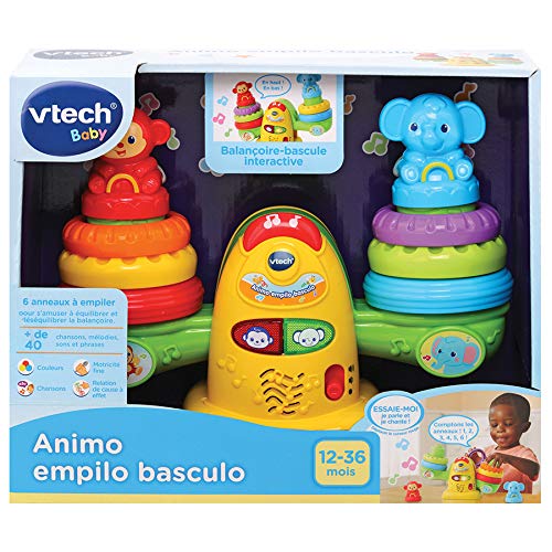 VTech- ANIMO EMPILO BASCULO Baby Premier Age, Jouet A EMPILER, 80-513805, Multicolore – Image 3