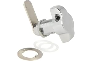 Gedotec spindlås polerad krom DIN höger 32 mm – vridbultslås