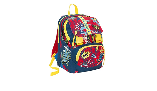 JackPack Seven,Boy Schoopack Zaino Trasformabile + Astuccio 3 Cerniere  Coordinato NOVITA' !!!! (Rosso) : Amazon.it: Valigeria