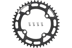 CYSKY 104 BCD Chainring 30T to 52T Narrow Wide Chainring Single Speed Chainring with 4 Sprocket Bolts for 1x Set-up Road Bike Mountain Bike BMX MTB Gravel Ebike