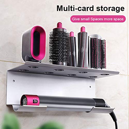 Preisvergleich Produktbild bloatboy für Dyso-n Airwrap Styler Lockenwickler Lagerregal - Kein Bohren Wandhalterung Multifunktionslager Lockenwickler Holder (Schwarz)