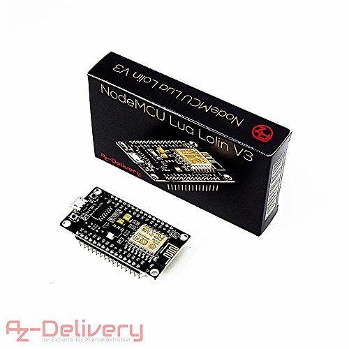 AZDelivery M  dulo Wifi NodeMCU Lua Lolin V3 ESP8266 ESP-12E Wifi Placa de Desarrollo con CH340