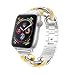 Produktbild MuSheng Band für Apple Watch Series 4 44mm Armband, Premium Edelstahl Strap Wrist Strap Luxus Ersatz Band für Apple Watch Series 4 (Silber)