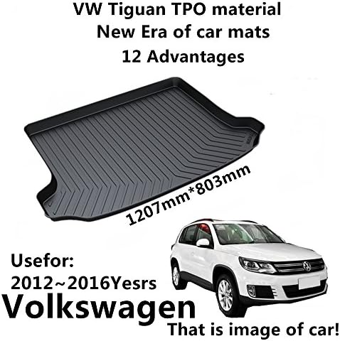 AUNAZZ/Trunk Mat Cover TPO Material Rubber Rear Trunk Cargo Liner Trunk Tray Floor Mat Cover 1 PCS Antibacterial, Waterproof, Odorless