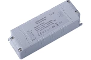 VARICART Alimentation LED 24V 60W, Transformateur 220V 24V Dimmable 2.5A, AC à DC Transfo LED Tension Constante Driver, TRIAC Réglable Adaptateur IP44, pour Bandes LED, Ampoules LED G4 MR11 MR16