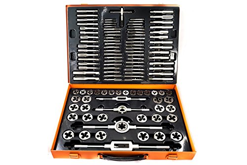 BES 21748 Set Filiera, 110 Pezzi, Kit Completo Maschi Femmina