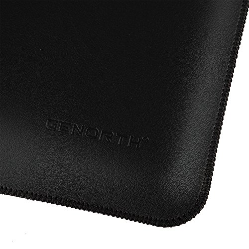 GENORTH   Wasserdicht Mikrofaser PU Leder Laptop H  lle f  r MacBook 12 Inch  12 Zoll  Shwarz 