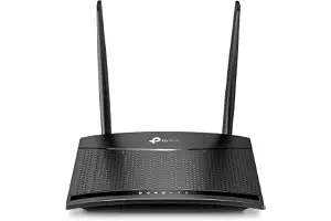 TP-Link TL-MR110 - Router 4G LTE SIM, WiFi 4 300 Mbps, 2 Puertos Ethernet | Inserta una Tarjeta SIM para Internet sin Fibra en Cualquier Lugar. Control Parental. App Tether. Conecta 32 Dispositivos.