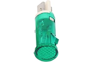 MERIGLARE Generic Indicateur Lumineux 220V, de Signalisation -14A à Tête Ronde, Petite Taille D'ouverture de 12.7mm, Montage sur Panneau pour Petits Appar, Vert