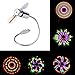Price comparison product image HuntGold Mini Bendable Flexible Colorful LED USB Fan for Pc Laptop Notebook Tablet