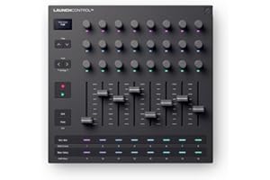 Novation Launch Control XL 3 – USB-Stromversorgung, MIDI-Bedienoberfläche und Mixer für DAW- und Hardware-Integration mit 8 Fadern, 24 Endlosdrehreglern, 5-Pin-MIDI-E-A und Musiksoftware-Bundle