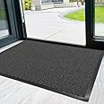 RSM RUGS Heavy Duty Non Slip Grey Black Barrier Mats - Available in 18 Sizes (60cm x 80cm)