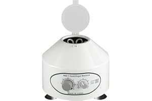 Biggittig Centrifugeuse de laboratoire 800-1 4000 tr/min 20 ml x 6 plasma sanguin, avec vitesses réglables et minuterie, pour plasma et hôpitaux ou produits chimiques