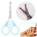 Anself 7pcs Professional Adorable Baby Grooming Set Nail File Finger Toothbrush Round Head Scissors Nail Clipper Hair Brush Comb with Storage Bag