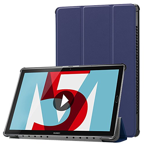 Lobwerk Funda para Huawei MediaPad M5 10.8 Pulgadas Funda Tablet Smart Cover con Auto Sleep/Wake, función Atril y lápiz Capacitivo Azul Azul