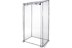 VERDELOOK | Serra Senza Ripiani per Terrazzo con Telo in PVC, 95x70x190 cm, In Metallo Verniciato, Per Protezione di Piante di Medie e Grandi Dimensioni, Giardinaggio