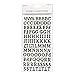 Produktbild Simply Creative Alphabet und Zahlen Stickersr, mehrfarbig, Traditional Chipboard Black Stickers