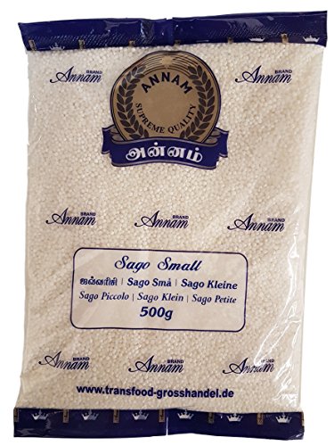 Preisvergleich Produktbild Annam - Annam Tapioka Klein (Sabudana / Sago) - 500g