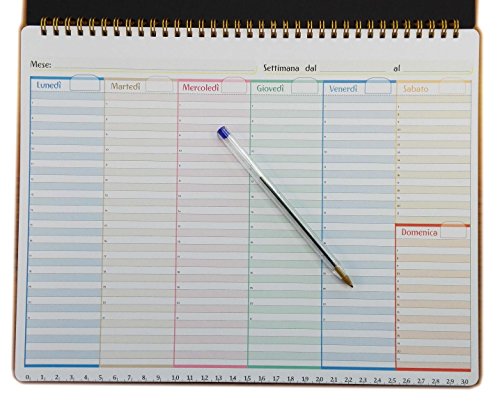 Preisvergleich Produktbild Wochenplaner 32x25cm spiralbindung
