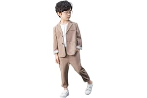 LOLANTA Completo da Ragazzi 2 Pezzi Blazer e Pantaloni per Bambini, Abbigliamento per Il Tempo Libero o Abito da Festa di Nozze, 3-13 Anni