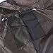 Beard Apron Gather Cloth Bib Facial Hair Trimmings Catcher Cape Sink (Black)