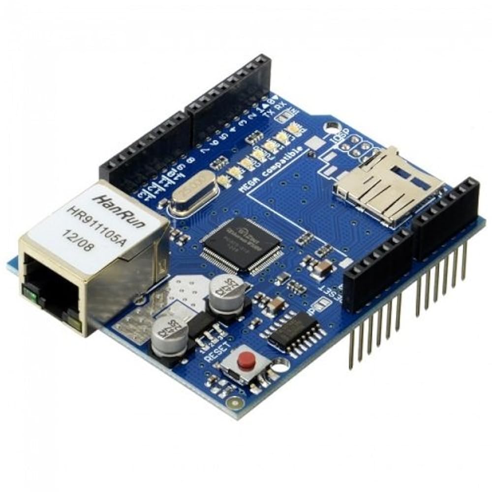 Ethernet shield. Плата ethernet arduino.