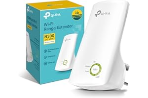 TP-Link TL-WA854RE N300Mbps WiFi Extender Booster, Internet Booster, Access Point,WiFi Repeater, WiFi Extender,App Control, WiFi Booster Range Extender, Smart Signal Indicator Light,UK Plug