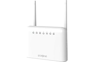 STRONG N300 Mbps WiFi 4G Router with Sim Slot, 4G Cat4 LTE Network, Detachable External Antennas, 100Mbps WAN/LAN Ports, Sim Card Router, Plug and Play, Secure Network, Supports up to 32 devices