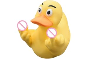 BommFu Middle Finger Duck | Little Duck Ornament - Funny Middle Finger Duck | Garden Statue | Cute Finger Duck Figurines Ornament - Rude Duck Car Interior Decor