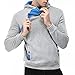 Produktbild VENMO Herren Langarm Patchwork Kapuzenpulli Tops Sweatblazer Reissverschluss Jackenmantel Outwear Herren Langarm Kapuzenpullover Sweatshirt Zip-Hoodie Sweatjacke Pullover mit Kapuze (XL, Blue)