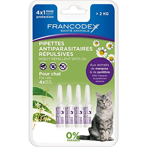 Preisvergleich Produktbild Francodex Parasitenschutzmittel für Katzen von mehr als 2 Kilo, Pipetten