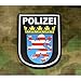 Produktbild Jackets To Go JTG Ärmelabzeichen Polizei Hessen, schwarz / 3D Rubber Patch