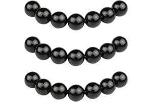 ‎MJDCB MJDCB Perlen zum Auffädeln 4mm 85 stück Schwarze Onyx Halbedelsteine Perlen mit Loch Natürliche Lose Runde Steinperlen für Herstellung Schmuck Armbänder Halsketten