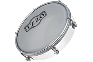 Izzo 6552 6-Inch ABS Tamborim - White