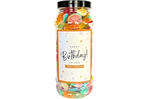 Sweetie Tooth Premium Happy Birthday Random Pick n Mix Jar For Women, Men & Kids - 650g