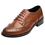 zapatos oxford tacon medio Mano de obra: cuero liso y brillante, ojales ornamentales en el empeine, cierre con cordones