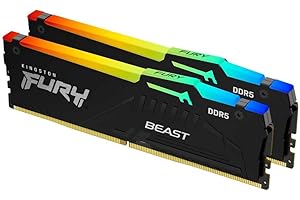 Kingston FURY Beast Black RGB EXPO 16GB (2x8GB) 6000MT/s DDR5 CL36 DIMM Desktop Gaming Memory Kit of 2 - KF560C36BBEAK2-16