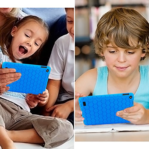 Fire 7 Hülle, Hanlesi Silikon – [kinder] Leichte Schutzhülle Cover für das Amazon Fire 7 Tablette ( 5th generation 7″display – 2015 release) - 6