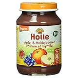 Holle Bio Apfel und Heidelbeeren
