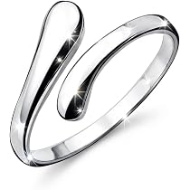 Set di 3 anelli regolabili in argento Sterling, impilabili, con nodo aperto, per pollice, articolazione, dita dei piedi, regolabili, per donne e ragazze
