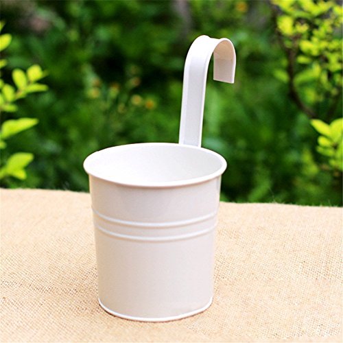 JUNGEN Hängetöpfe Set Blumentopf Pflanztopf Blumenübertopf Weiß 1 Stück​
