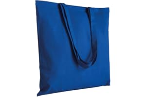 EMPORIO ROSA DEI VENTI Shopper in cotone in cotone 135 g/m manici lunghi, manici lunghi 17 colori (blue royal)